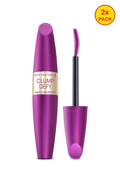 Max Factor 2x PACK Clump Defy Mascara with false eyelash effect, black, 13.1ml