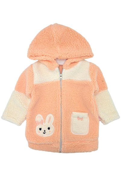 voyyo kids baby سترة صوفية شتوية بغطاء للرأس من ويلسوفت للفتيات الصغيرات من ع...
