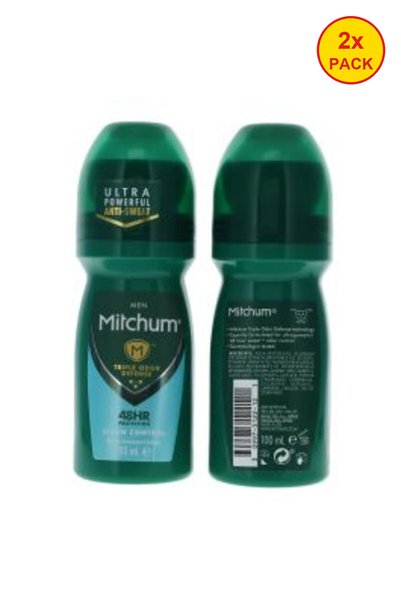 Mitchum Διπλή συσκευασία για άνδρες Triple Odor Defense 48H Roll On Antipersp...