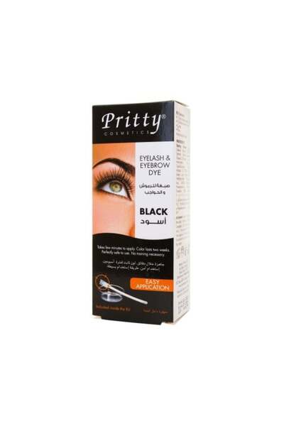 Pritty Eyelash & Eyebrow Dye Black 15 Ml