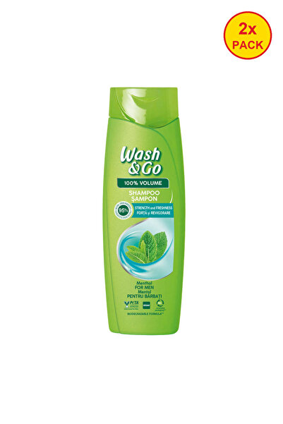 WASH&GO 2x PACK Sampon cu extract de menta, 360 ml