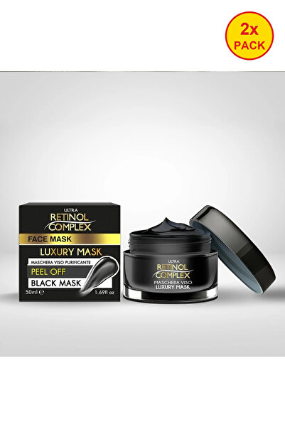 Retinol Complex 2 броя Черна отлепваща се маска със златни микрочастици - 50 мл
