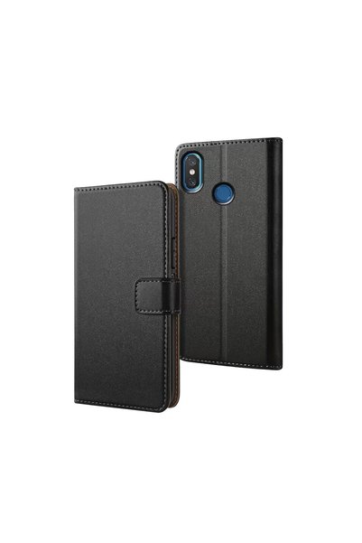 ELİSY Xiaomi Mi 8 Trend S Plus Flip Cover Case - Black