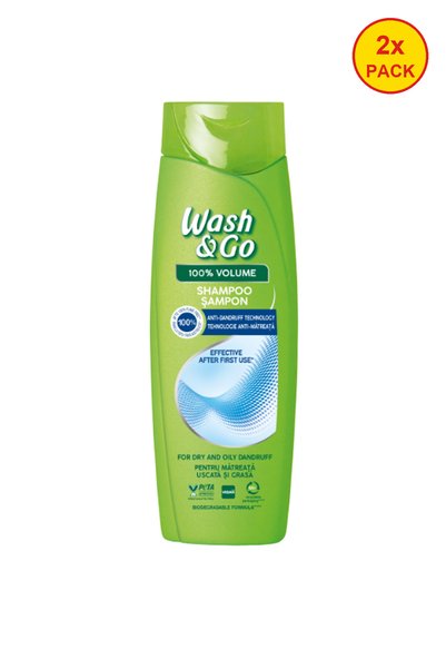 WASH&GO 2x PACK Anti-dandruff shampoo, 360 ml