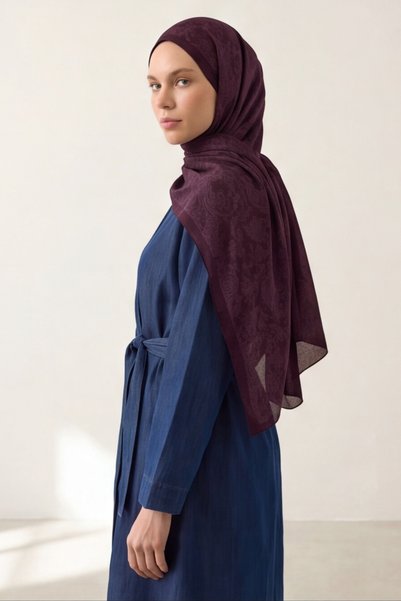 BONASERA EŞARP Women's Hijab Shawl Cotton Stylish Daily Shawl 75X185 cm