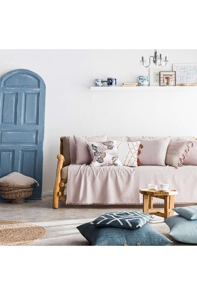 Gofis Home RENE 732 Ριχτάρι Καναπέ Τριθέσιου, Βαμβάκι-Πολυεστέρας, Ψαροκόκαλο...