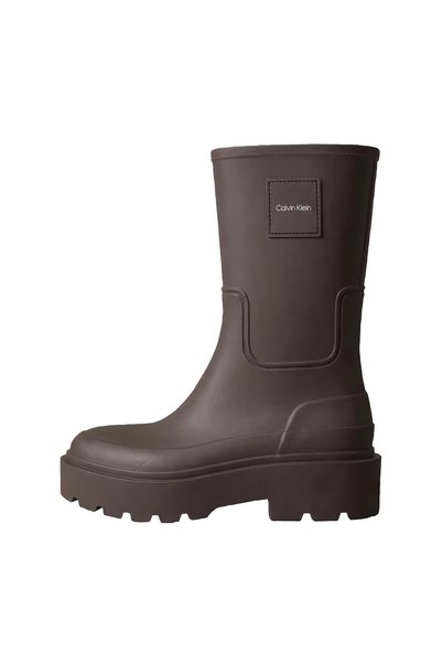 Calvin Klein Kadın Marka Logolu Günlük Kullanıma Uygun Bordo Bot & Bootie