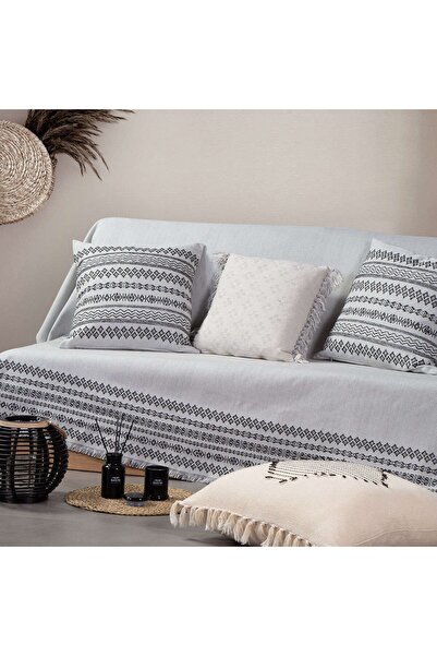 Nef Nef Homeware Nef-Nef Arabi Ασπρόμαυρο Γεωμετρικό Ριχτάρι για Διθέσιο Κανα...