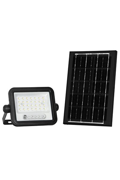 V-TAC Reflector cu incarcare solara 50W 700lm 7in1 - negru