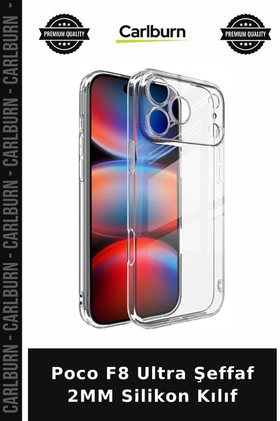 Carlburn Poco F8 Ultra Transparent 2mm Silicone Case Phone Cover Mobile Phone...
