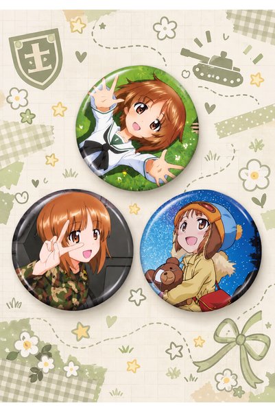 Fivy 3’lü Girls und Panzer Miho Nishizumi Rozet Seti