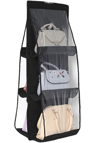 Arabest Hanging Handbag Organizer with 6 Pockets,Non-Woven Dustproof Purse St...