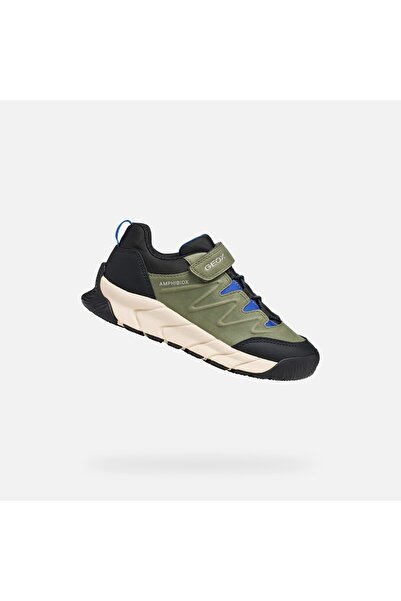 Geox Flexyper Pro B - Adidași pentru băieți, Kaki