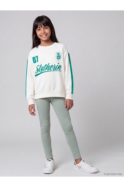 LC Waikiki Quality Pieces from Çelebi Store Girls' Leggings with Waist Cord