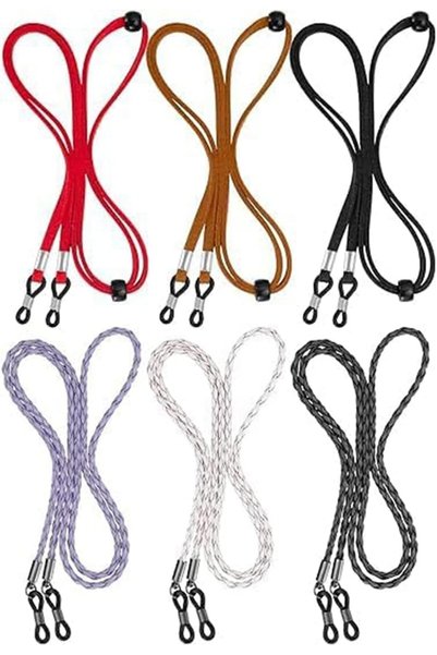 Arabest 6 Pcs Adjustable Eyeglass Straps,Anti-Slip Eyewear Retainer Cords for...