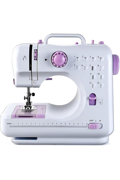 Sumkyle Mini Sewing Machine for Beginners, Portable Sewing Machine with 12 Stitches
