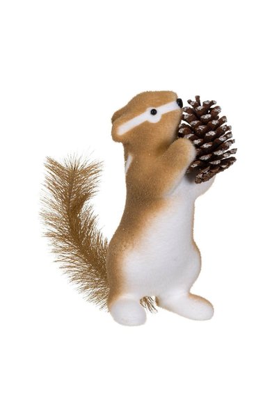 OEM Figurină Decorativa din Spuma de Crăciun Veverita Maro cu Conuri 30 cm – ...