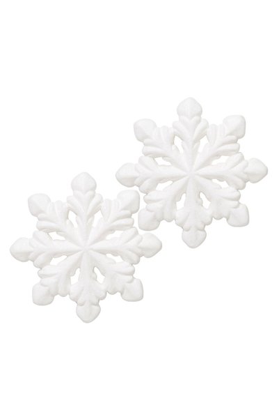 OEM Autocolante Decorative de Crăciun Fulgi 3D Albi 8x8 cm – 2 buc. – Atmosfe...