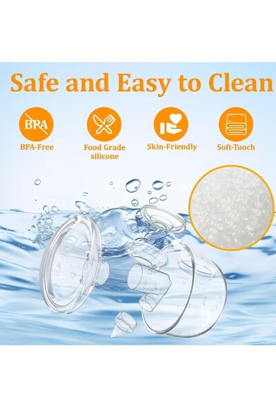 Generic Brand 2pcs Hands-Free Electirc Breast Pump, Wearable Breast Pump of Baby Mouth with 5 Modes & 15 Levels,Portable Electric Breast Pumps
