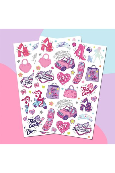 Arabest Temporary Tattoos for Girls,42 Glitter Designs,Non-Toxic Body Art Sti...