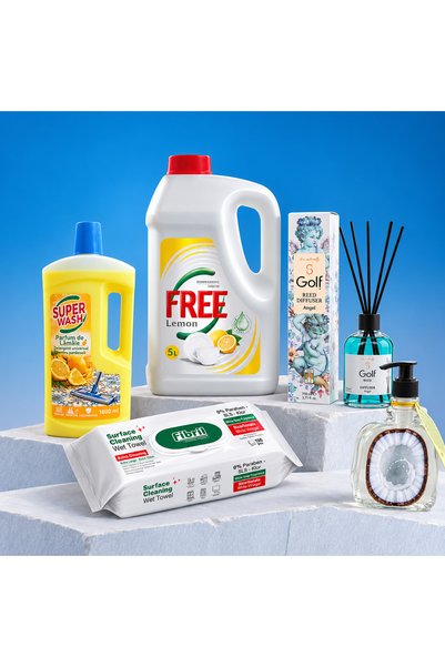 FREE Pachet Bucătărie și Pardoseli 5L – 5 produse