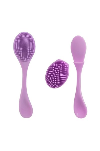 OEM Set Spatule Pensule Lila pentru Față 14cm – 2 buc – Aplicare Precisă și U...