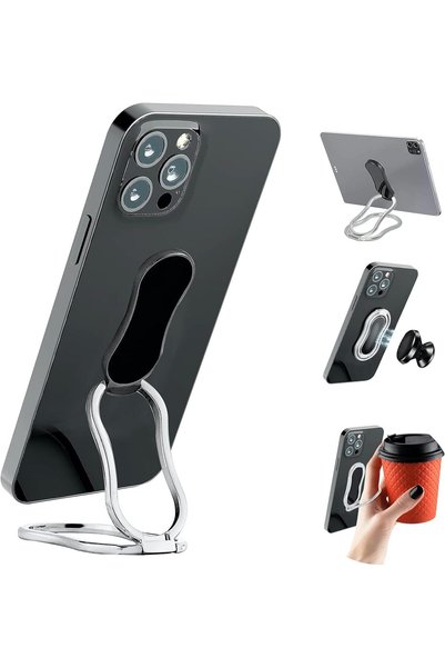 Arabest Foldable & Adjustable Magnetic Phone Ring Holder Kickstand,360° Rotat...
