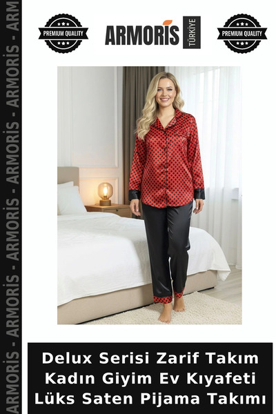 Armoris Delux Series Elegant Set Women's Clothing Home Wear Luxury Satin Paja...