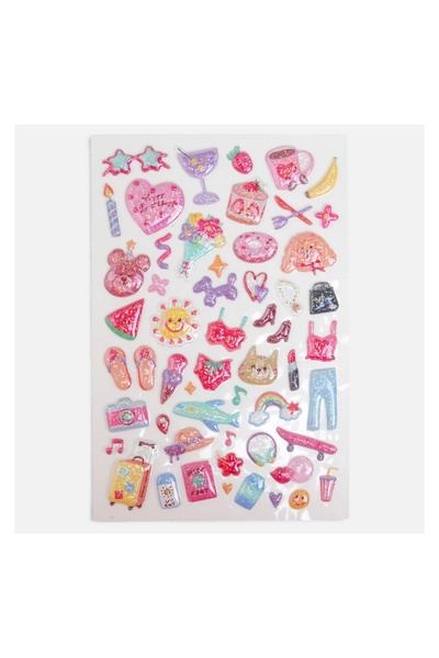 OEM Autocolante 3D Girly cu Haine & Accesorii – Set Decorativ