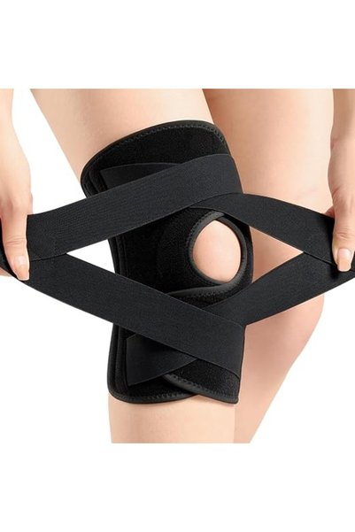 GENERAL Knee Brace, Adjustable Knee Support With Side Spring Stabilizers, Pat...