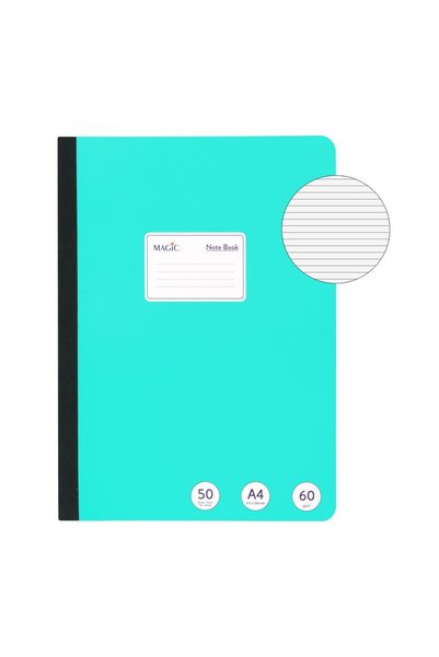 OEM Caiet studențesc A4 dictando verde Smarald, 50 file