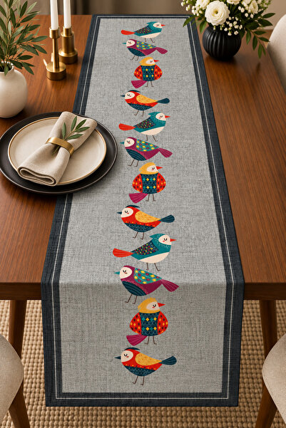 Vagonik Ispinoz Patterned Runner |   Stylish Tablecloth |   40X140 cm