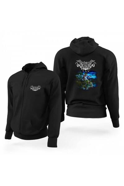 CrowsGate Arkona Yav Black Zippered Limited Edition Hooded Sweatshirt