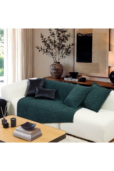Nef Nef Homeware Nef-Nef Homeware Κουβέρτα Ριχτάρι Πράσινο Λεοπάρ για Πολυθρό...