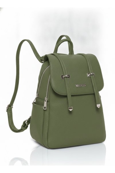 Valentini Gino Дамска раница от еко кожа с капак 9240-101, 23x31см