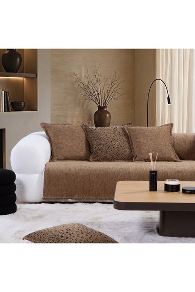 Nef Nef Homeware Nef-Nef Homeware Κάλυμμα Πολυθρόνας Βενετσιά Καφέ, 170 x 180...