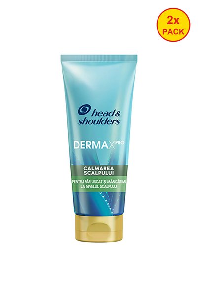 Head & Shoulders Pachet de 2 balsam calmant pentru păr și scalp Derma X Pro, ...