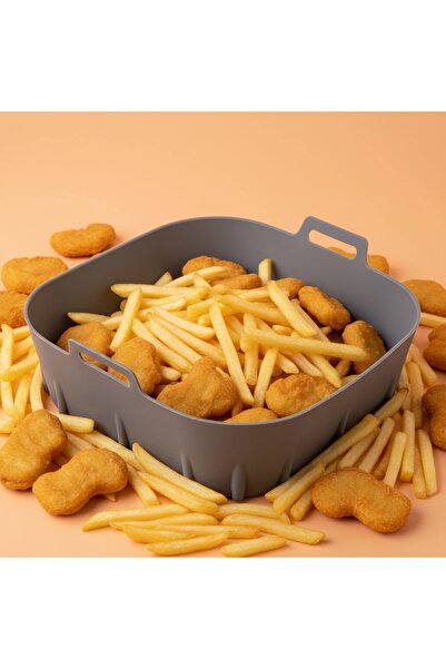 Iso Tăviță Silicon pentru Air Fryer 20x20 cm – Reutilizabilă, Non-Stick, Alte...