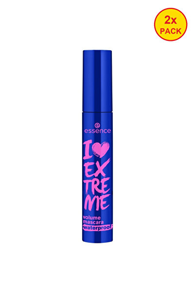 Essence Συσκευασία 2 τεμαχίων I LOVE EXTREME μάσκαρα για όγκο, αδιάβροχη, 12 ml