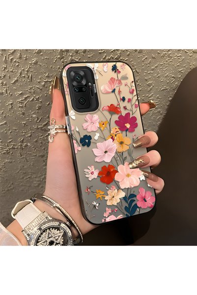 quırkshıeld Redmi Note 10 Pro Uyumlu Renkli Kır Çiçeği Desenli Telefon Kılıfı...