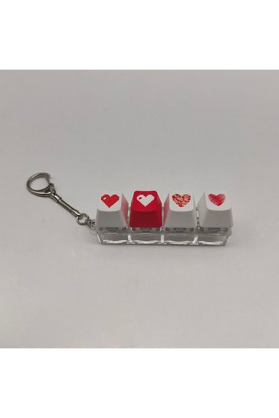 Choice Style A 1pc Keychain For Girls Decompression Toy Finger Keyboard Toy K...