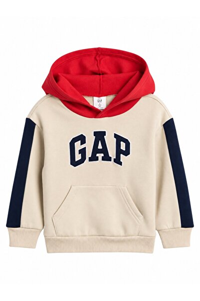 GAP Kids Gap Baby Boy Arma Print Hooded Sweatshirt Ay Taşi