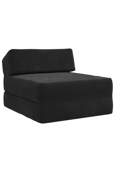 vidaxl Canapea Pat Pliabilă Negru 60 x 70 x 41 cm Țesătură