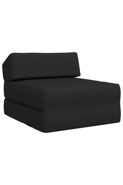 vidaxl Canapea Pat Pliabilă Negru 60 x 70 x 41 cm Țesătură