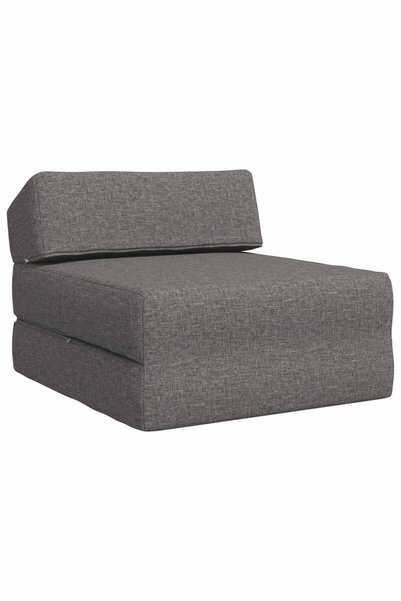 vidaxl Canapea Pat Pliabilă Gri deschis 60 x 70 x 41 cm Țesătură