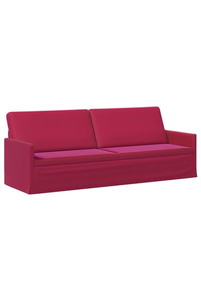 vidaxl Sofă cu 3 locuri Roșu Vin 220 x 81 x 82 cm Catifea