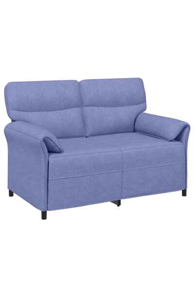 vidaxl Canapea cu 2 locuri 2-Locuri Albastru Jeans 138 x 83 x 95 cm