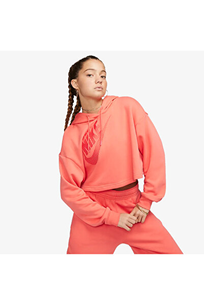 Nike Hanorac scurt W NSW FLC PO HOODIE CROP DNC