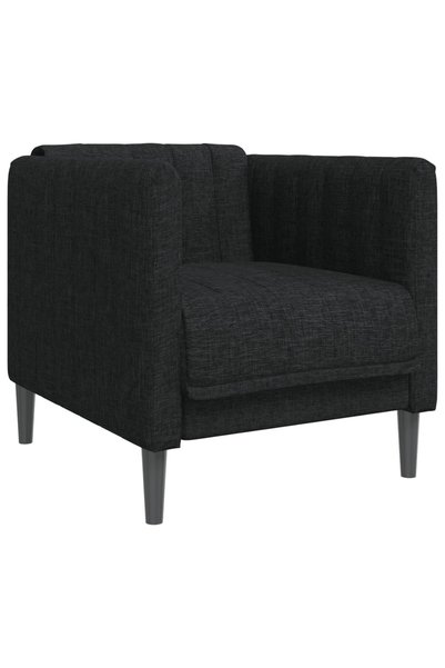 vidaxl Fotoliu, negru, material textil