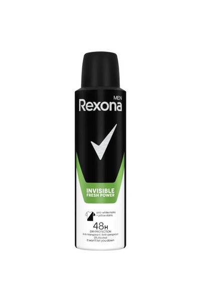 Rexona Spray antiperspirant invizibil proaspăt pentru bărbați, 150 ml